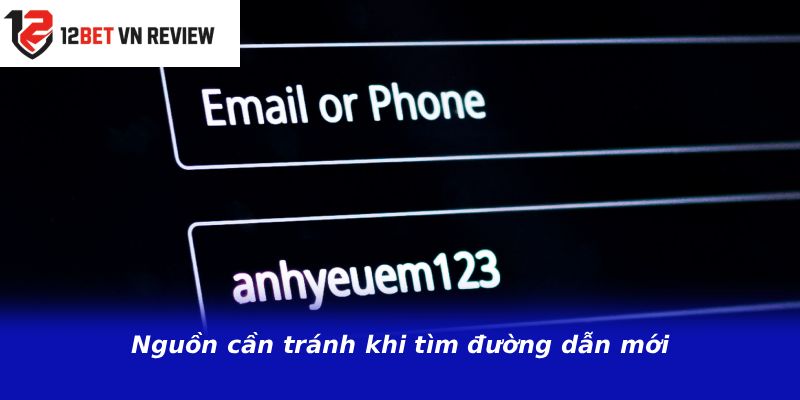 Nguồn cần tránh khi tìm đường dẫn mới